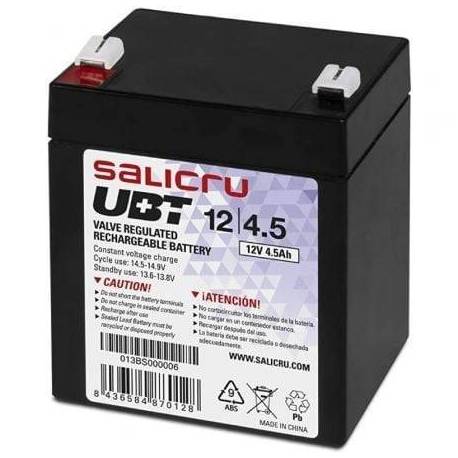 BATERÍA SALICRU UBT 12/4,5 COMPATIBLE CON SAI SALICRU SEGÚN ESPECIFICACIONES
