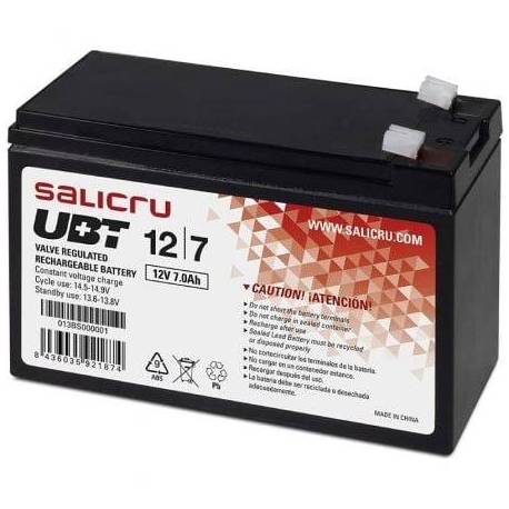 BATERÍA SALICRU UBT 12/7 V2 COMPATIBLE CON SAI SALICRU SEGÚN ESPECIFICACIONES