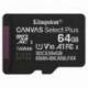 TARJETA DE MEMORIA KINGSTON CANVAS SELECT PLUS 64GB MICROSD XC/ CLASE 10/ 100MBS