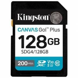TARJETA DE MEMORIA KINGSTON CANVAS GO! PLUS 128GB SD XC/ CLASE 10/ 200MBS