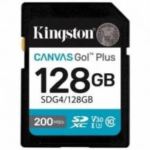 TARJETA DE MEMORIA KINGSTON CANVAS GO! PLUS 128GB SD XC/ CLASE 10/ 200MBS