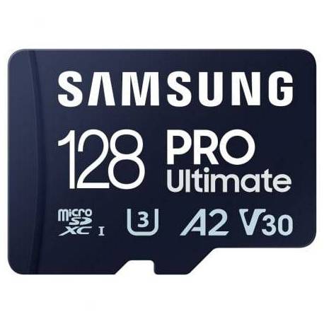 TARJETA DE MEMORIA SAMSUNG PRO ULTIMATE 128GB MICROSD XC CON ADAPTADOR/ CLASE 10/ 200MBS