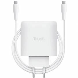 CARGADOR DE PARED GAN TRUST MAXO 65W/ 1XUSB TIPO-C/ INCLUYE CABLE USB TIPO-C/ 65W