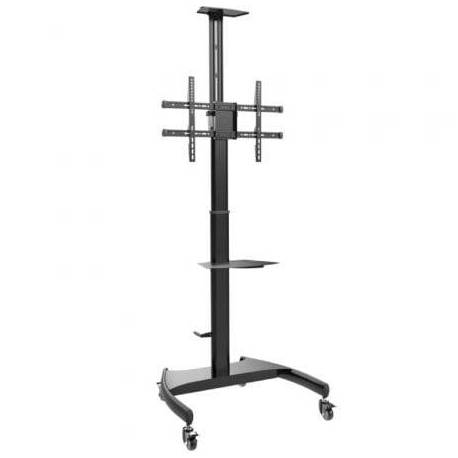 SOPORTE DE SUELO INCLINABLE/ GIRATORIO CON RUEDAS Y MANIVELA AISENS FT70TE-169 PARA TV 37-70'/ HASTA 50KG