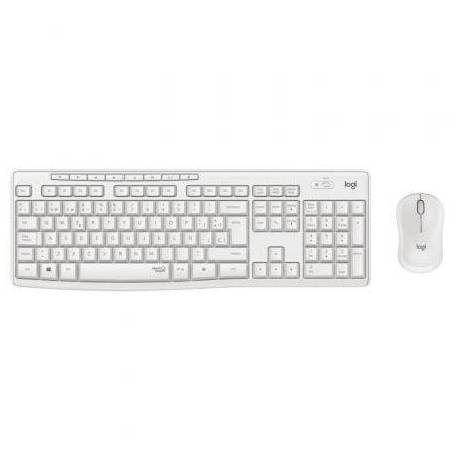 TECLADO Y RATÓN INALÁMBRICOS LOGITECH SILENT TOUCH MK295/ BLANCO