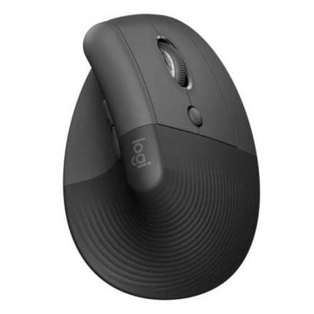 RATÓN VERTICAL INALÁMBRICO POR BLUETOOTH/ 2.4GHZ LOGITECH LIFT VERTICAL ERGONOMIC MOUSE/ HASTA 4000 DPI/ GRAFITO