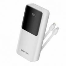 POWERBANK 20000MAH VENTION FHPW0/ 22.5W/ BLANCA/ INCLUYE CABLE USB TIPO-C Y LIGHTNING