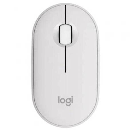 RATÓN INALÁMBRICO LOGITECH PEBBLE 2 M350S/ HASTA 1000 DPI/ BLANCO