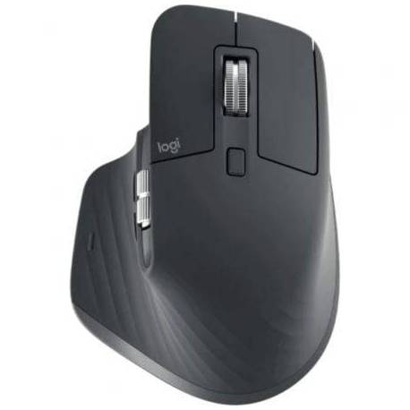 RATÓN ERGONÓMICO INALÁMBRICO POR BLUETOOTH LOGITECH MX MASTER 3S FOR BUSINESS/ BATERÍA RECARGABLE/ HASTA 8000 DPI/ GRAFITO