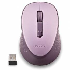 RATÓN INALÁMBRICO NGS DEW LILAC/ HASTA 1600 DPI/ LILA