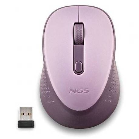 RATÓN INALÁMBRICO NGS DEW LILAC/ HASTA 1600 DPI/ LILA