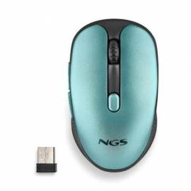 RATÓN INALÁMBRICO NGS EVO RUST/ BATERÍA RECARGABLE/ HASTA 1600 DPI/ VERDE AGUA