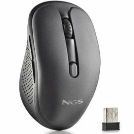 RATÓN INALÁMBRICO NGS EVO SPOOK SILENCIOSO/ BATERÍA RECARGABLE/ HASTA 1600 DPI/ NEGRO