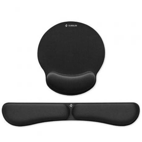 PACK DE REPOSAMUÑECAS Y ALFOMBRILLA ERGONÓMICA SUBBLIM ERGO MEMORYFLEX