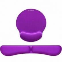 PACK DE REPOSAMUÑECAS Y ALFOMBRILLA ERGONÓMICA SUBBLIM ERGO MEMORYFLEX/ PÚRPURA