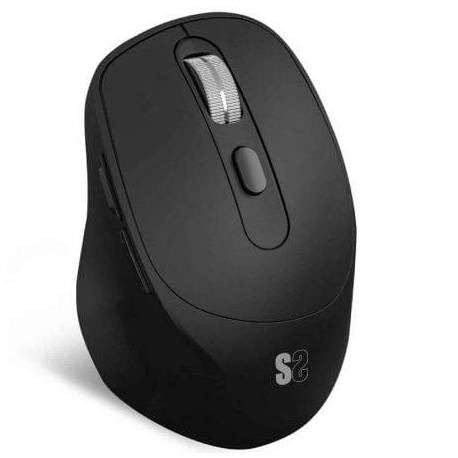 RATÓN ERGONÓMICO INALÁMBRICO POR BLUETOOTH/ 2.4GHZ SUBBLIM COMFORT ERGO DUAL BATTERY/ BATERÍA RECARGABLE/ HASTA 2400 DPI/ NEGRO