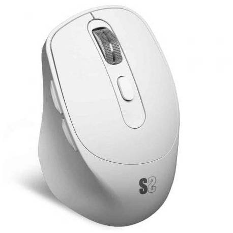 RATÓN ERGONÓMICO INALÁMBRICO POR BLUETOOTH/ 2.4GHZ SUBBLIM COMFORT ERGO DUAL BATTERY/ BATERÍA RECARGABLE/ HASTA 2400 DPI/ BLANCO