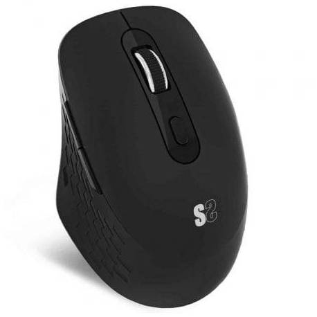 RATÓN ERGONÓMICO INALÁMBRICO POR BLUETOOTH/ 2.4GHZ SUBBLIM CURVE ERGO DUAL BATTERY/ BATERÍA RECARGABLE/ HASTA 1600 DPI/ NEGRO