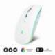 RATÓN INALÁMBRICO POR BLUETOOTH SUBBLIM LED DUAL FLAT/ BATERÍA RECARGABLE/ HASTA 1600 DPI/ BLANCO