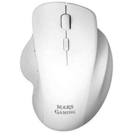 RATÓN INALÁMBRICO MARS GAMING MMWERGO/ HASTA 3200 DPI/ BLANCO