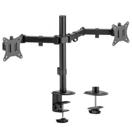 SOPORTE DE MESA PARA 2 MONITORES O TV AISENS DT32TSR-149/ GIRATORIO/ INCLINABLE/ HASTA 9KG