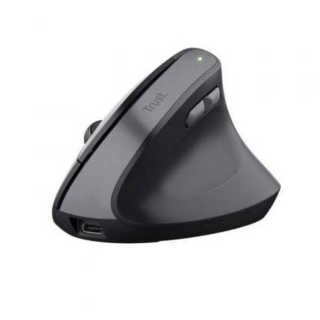 RATÓN VERTICAL INALÁMBRICO TRUST BAYO II/ BATERÍA RECARGABLE/ HASTA 2400 DPI