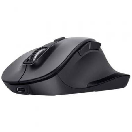 RATÓN ERGONÓMICO INALÁMBRICO TRUST FYDA MULTIDISPOSITIVO/ BATERÍA RECARGABLE/ HASTA 2400 DPI