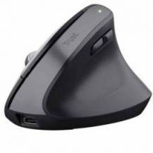 RATÓN VERTICAL INALÁMBRICO POR BLUETOOTH TRUST BAYO+/ BATERÍA RECARGABLE/ HASTA 2400 DPI