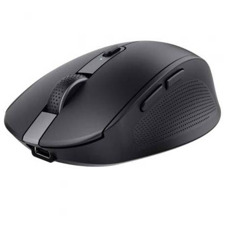 RATÓN INALÁMBRICO POR BLUETOOTH TRUST OZAA COMPACT WIRELESS/ BATERÍA RECARGABLE/ HASTA 3200 DPI/ NEGRO