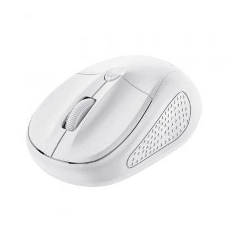 RATÓN MINI INALÁMBRICO TRUST PRIMO/ HASTA 1600 DPI/ BLANCO MATE