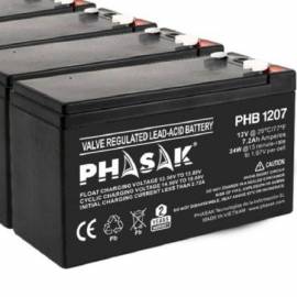 BATERÍA PHASAK PHB 1207 COMPATIBLE CON SAI/UPS PHASAK SEGÚN ESPECIFICACIONES