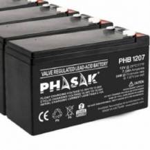 BATERÍA PHASAK PHB 1207 COMPATIBLE CON SAI/UPS PHASAK SEGÚN ESPECIFICACIONES