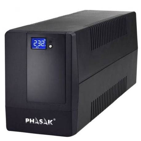 SAI LÍNEA INTERACTIVA PHASAK 650 VA LCD INTERACTIVE/ 650VA/ 2 SALIDAS/ FORMATO TORRE