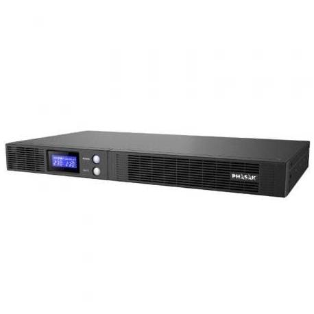 SAI LÍNEA INTERACTIVA PHASAK PROTEKT SLIM RACK/ 750VA-450W/ 4 SALIDAS/ FORMATO RACK