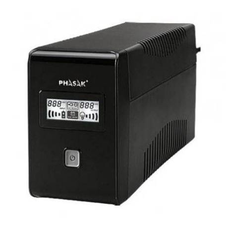 SAI LÍNEA INTERACTIVA PHASAK 850 VA LCD INTERACTIVE/ 850VA/ 2 SALIDAS/ FORMATO TORRE