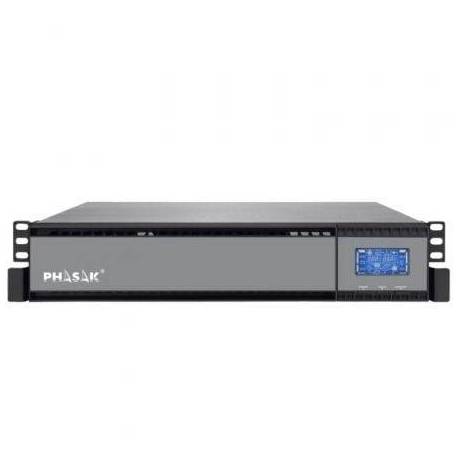 SAI ONLINE PHASAK RACK 19' 2000 VA ONLINE LCD/ 2000VA-1800W/ 4 SALIDAS/ FORMATO RACK
