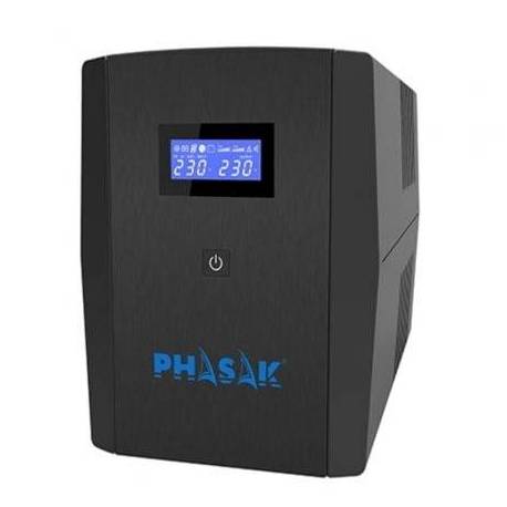 SAI LÍNEA INTERACTIVA PHASAK SIRIUS 2260 VA INTERACTIVE/ 2260VA-1320W/ 4 SALIDAS/ FORMATO TORRE