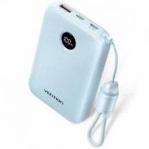 POWERBANK 10000MAH VENTION FKAL0-C/ 22.5W/ AZUL/ INCLUYE CABLE USB TIPO-C