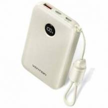 POWERBANK 10000MAH VENTION FKAN0-C/ 22.5W/ GRIS/ INCLUYE CABLE USB TIPO-C
