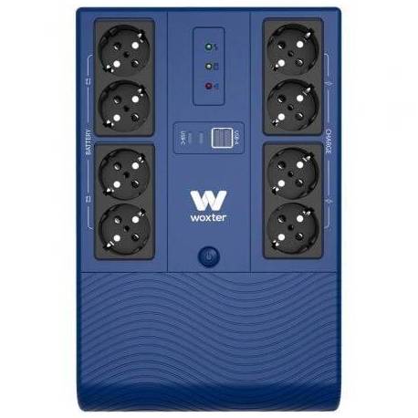 SAI LÍNEA INTERACTIVA WOXTER MULTIBASE UPS 800 VA/ 800VA-480W/ 8 SALIDAS/ FORMATO TORRE