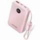 POWERBANK 10000MAH VENTION FKAP0-C/ 22.5W/ ROSA/ INCLUYE CABLE USB TIPO-C