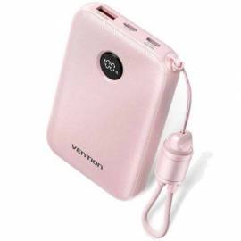 POWERBANK 10000MAH VENTION FKAP0-C/ 22.5W/ ROSA/ INCLUYE CABLE USB TIPO-C