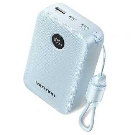 POWERBANK 20000MAH VENTION FKBL0-C/ 22.5W/ AZUL/ INCLUYE CABLE USB TIPO-C