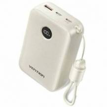 POWERBANK 20000MAH VENTION FKBN0-C/ 22.5W/ BEIGE/ INCLUYE CABLE USB TIPO-C