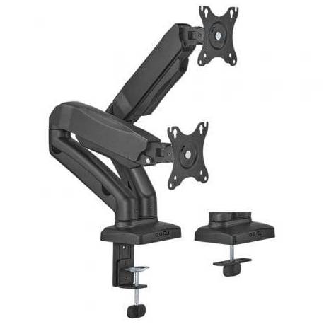 SOPORTE DE MESA CON CONTRAPESO PARA 2 MONITORES O TV AISENS DT32TSR-221/GIRATORIO/ INCLINABLE/ HASTA 9KG