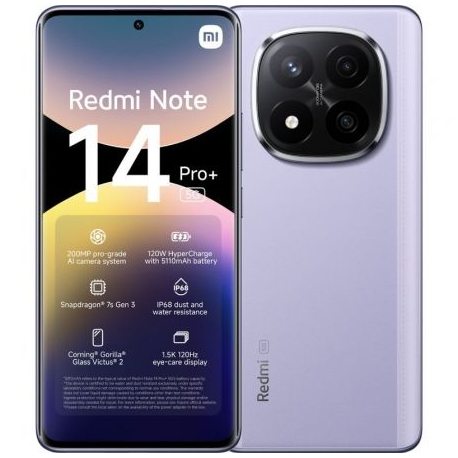 SMARTPHONE XIAOMI REDMI NOTE 14 PRO+ 12GB/ 256GB/ 6.67'/ 5G/ PÚRPURA