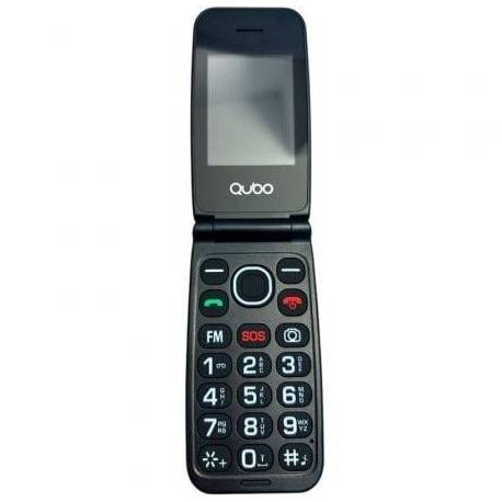 TELÉFONO MÓVIL QUBO NEONW-BK 4G PARA PERSONAS MAYORES/ NEGRO