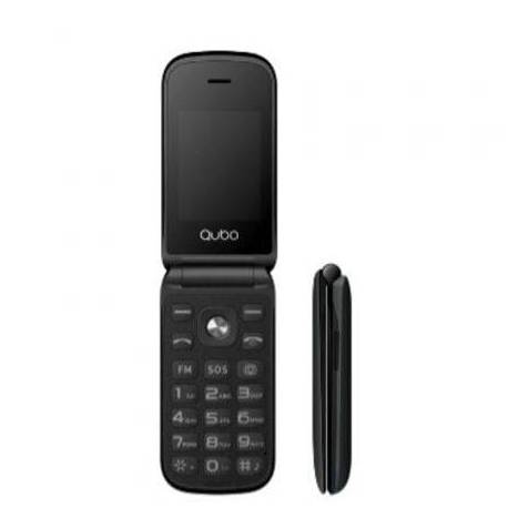 TELÉFONO MÓVIL QUBO X-209 4G PARA PERSONAS MAYORES/ NEGRO