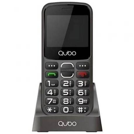 TELÉFONO MÓVIL QUBO X-230BKC 4G PARA PERSONAS MAYORES/ NEGRO