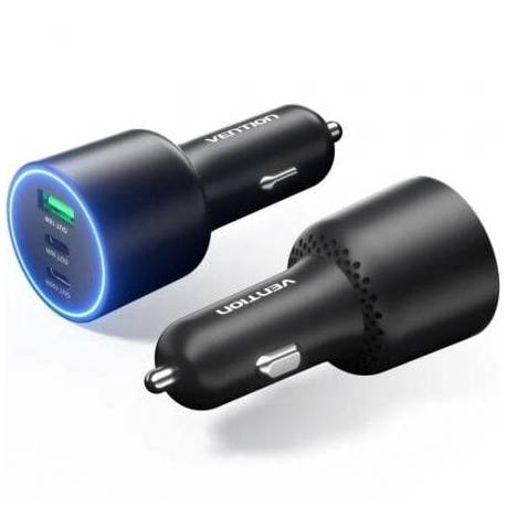 CARGADOR DE COCHE VENTION FFPB0/ 2XUSB-TIPO C/ 1XUSB/ 165W